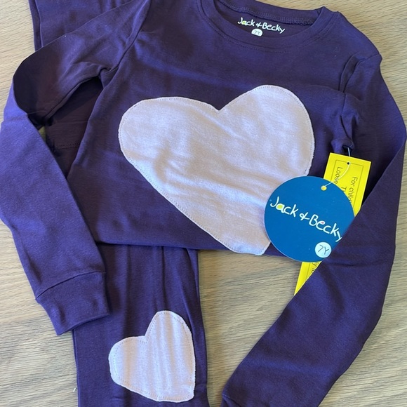 Jack & Becky Heart Pajamas - 7 - Picture 2 of 7